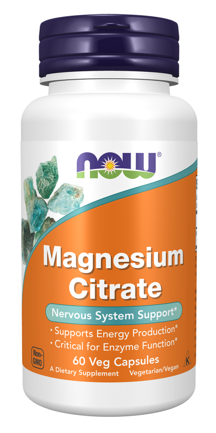 NOW Foods Magnesium Citrate 200mg 60 Tablets 20 Serving