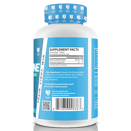 Muscle Rulz L-arginine 1000 mg, 180 Tablets
