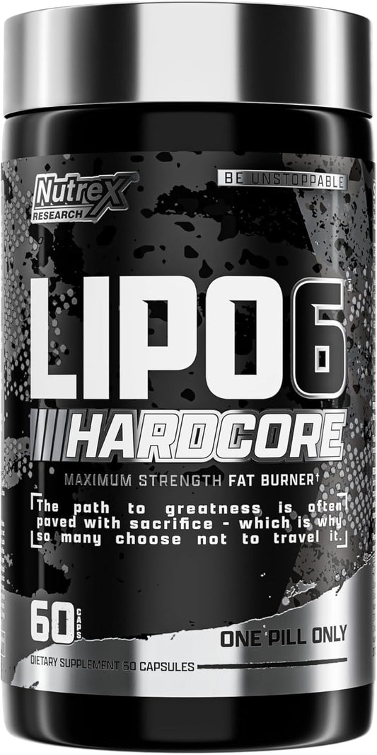 Nutrex Research Lipo-6 Hardcore Fat Burner Supplement 60 Tablets