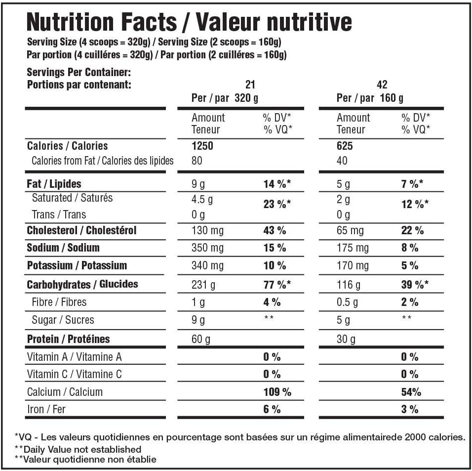 Mammoth Protein Mass Gainer 15 lbs