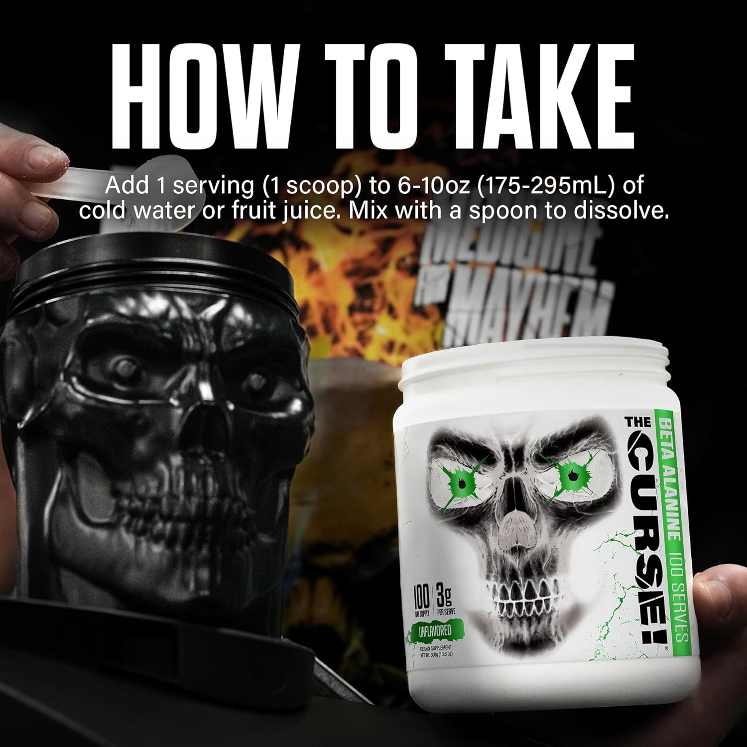 JNX Sports THE CURSE! Beta Alanine 100 Servings