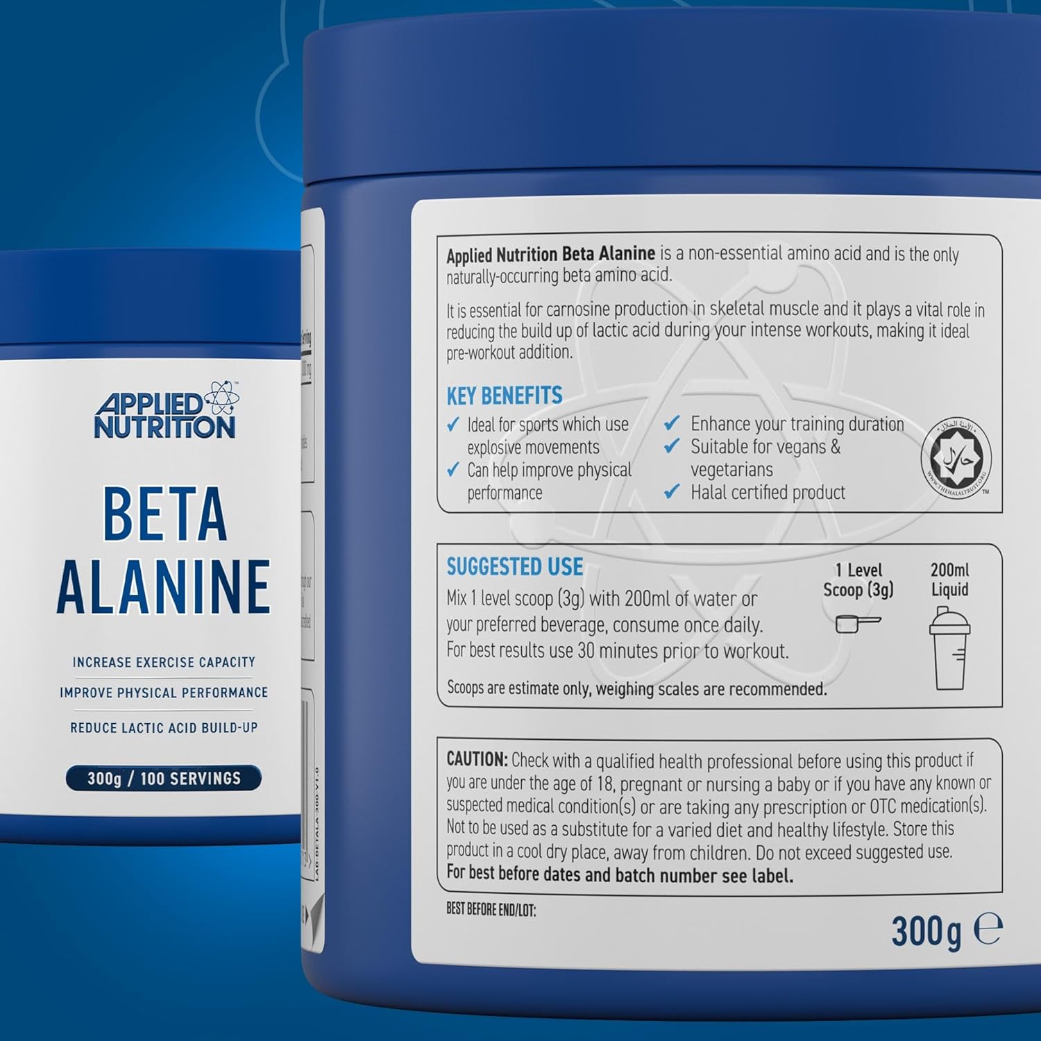 Applied Nutrition Beta Alanine Pre Workout Powder 100 Serving