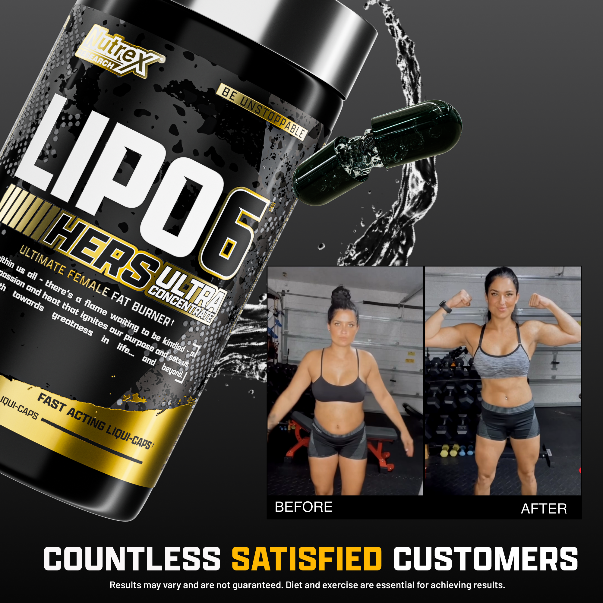 Nutrex Research Lipo-6 Black Hers Fat Burner 60 Capsules