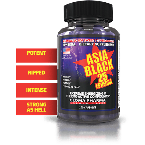 Buy Cloma Pharma Asia Black Fat Burner 25 Ephedra - 100 Capsules Online at Best Price in Bangladesh