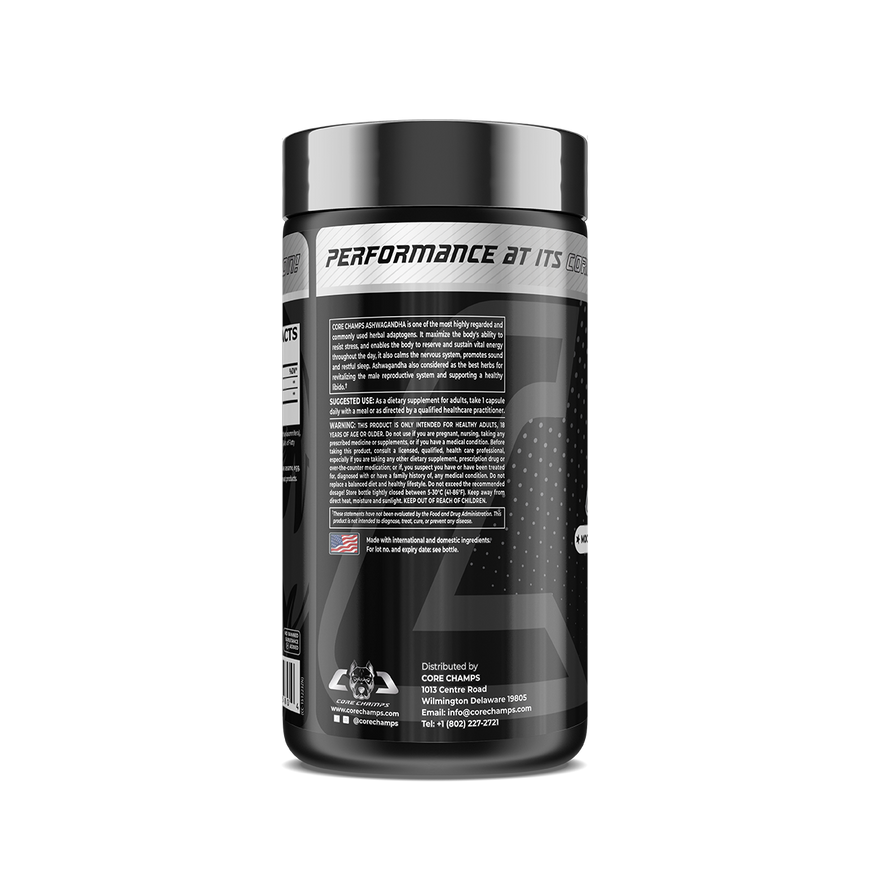Core Champs Ashwagandha 500MG 60 Capsules