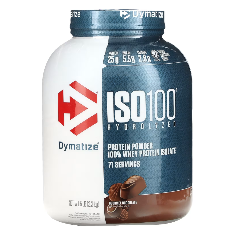 Dymatize ISO 100 Whey Protein Isolate Gourmet Chocolate 5 lbs (2.3 kg)