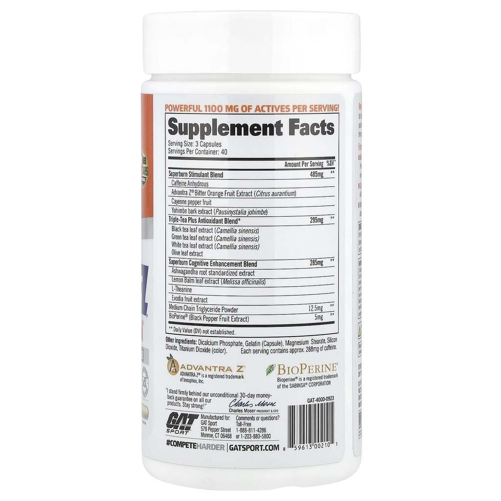 Buy GAT Sport Jetfuel Superburn 120 Oil Infused Capsules Online at Best Price in Bangladesh