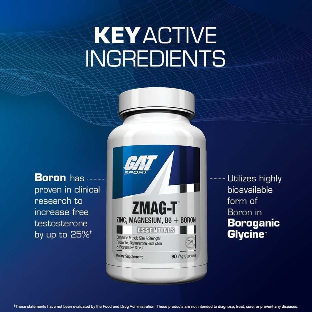 Buy GAT Sport ZMAG-T Zinc, Magnesium, B6 & Boron – 90 Veg Capsules Online at Best Price in Bangladesh