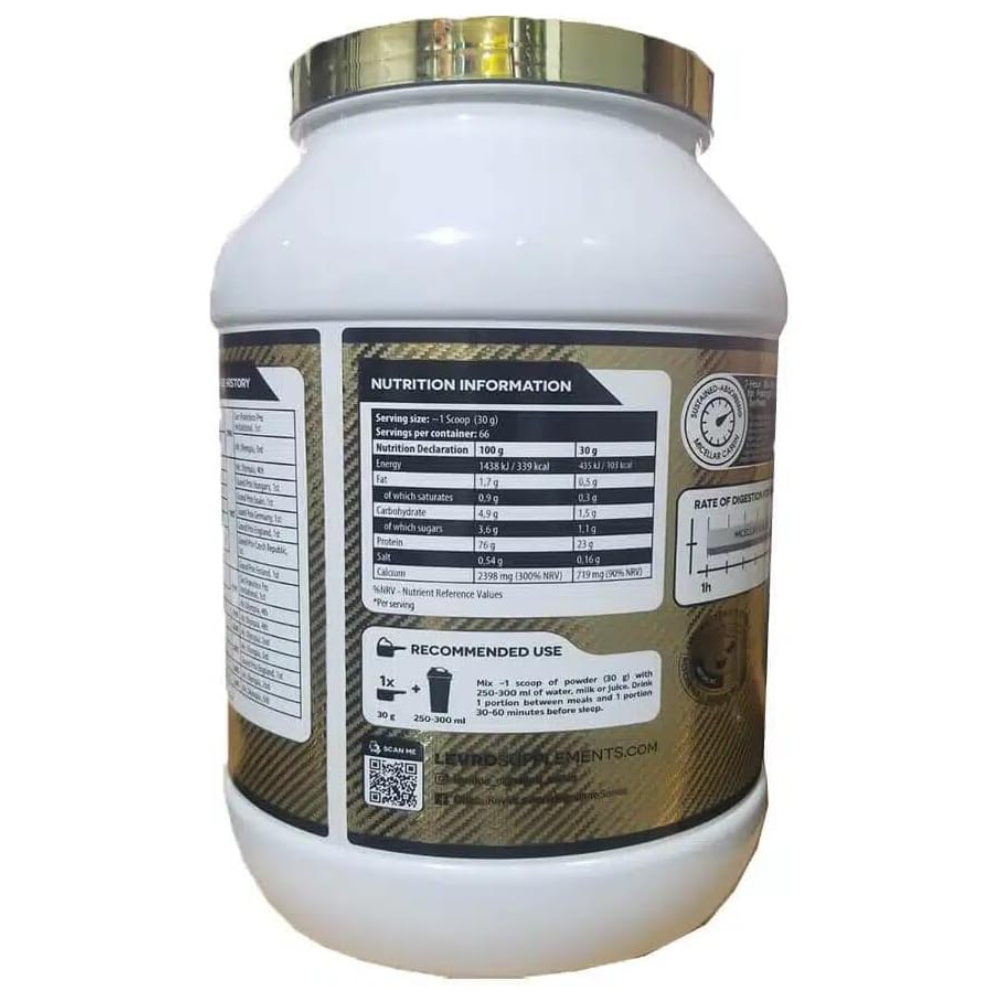 Kevin Levrone Gold Casein Protein 2kg, 66 Serving, Chocolate