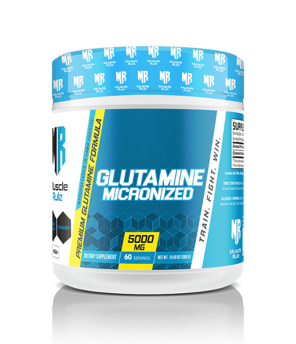 Muscle Rulz Glutamine – 300g (60 Servings) Micronized L-Glutamine