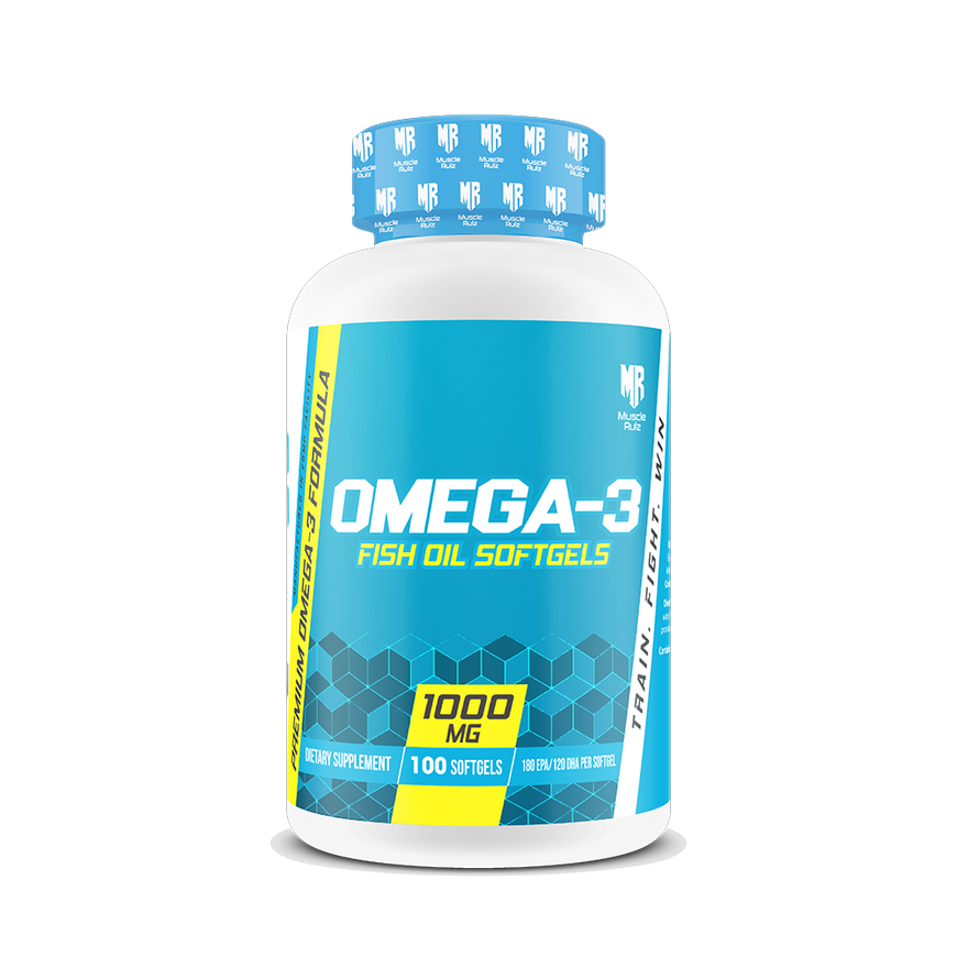 Muscle Rulz Omega-3 Fish Oil 1000mg 100 Softgels