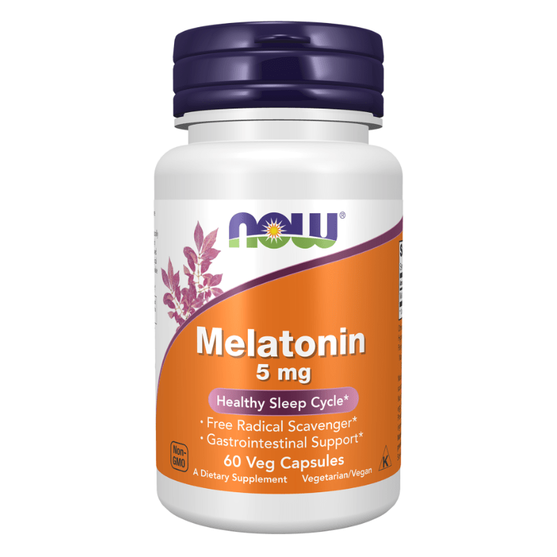 Buy NOW Foods Melatonin 5 mg, 100 Veg Capsules Healthy Sleep Cycle* Online at Best Price in Bangladesh