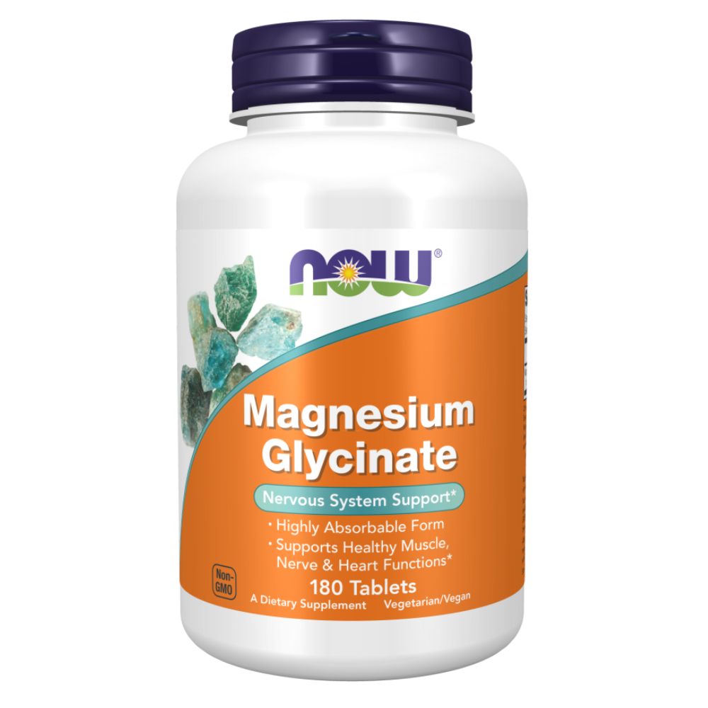 NOW Foods Magnesium Glycinate 180 Tablets