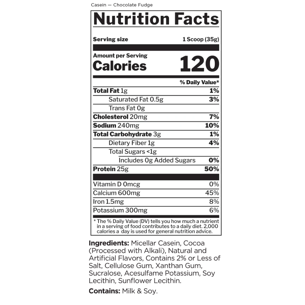 Rule1  R1 Casein Protein Chocolate Fudge 4 lbs