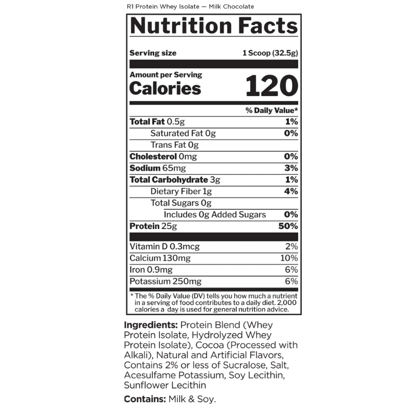 Rule1 R1 Protein Whey Isolate 5 LBS