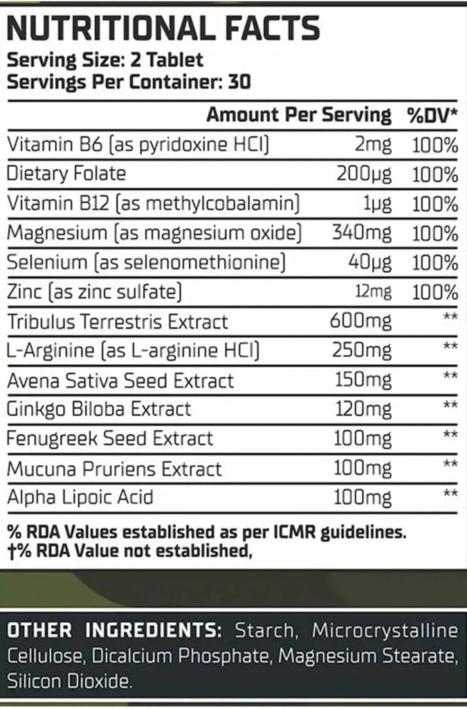 Buy Warzone Nuked Test+ Testosterone Booster Tablet - 60 Tablets Online at Best Price in Bangladesh