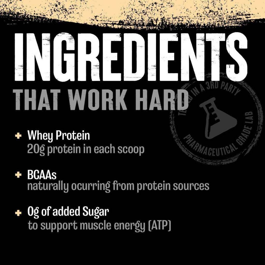 Animal 100% Whey Protein Powder 4 lb 60 Serving - Vanilla - Bodybuilding BD