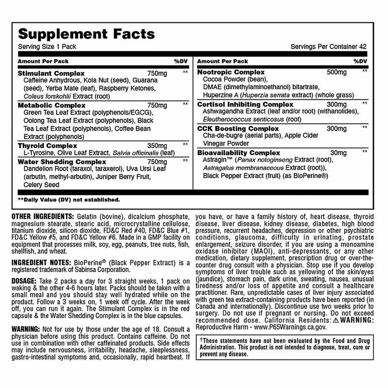 Animal Cuts Thermogenic Fat Burner - 42 Packs - Bodybuilding BD