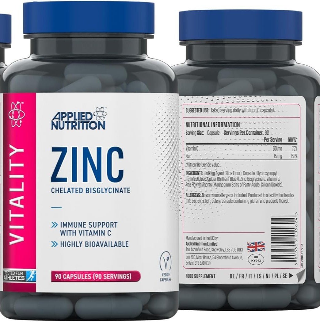Applied Nutrition Zinc 90 Capsules - Bodybuilding BD