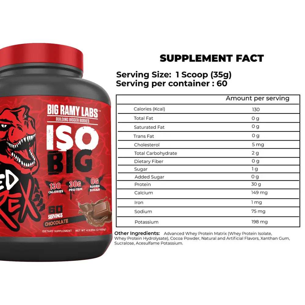 Big Ramy Labs ISO Big Whey Isolate Protien 4.6 lbs - Bodybuilding BD