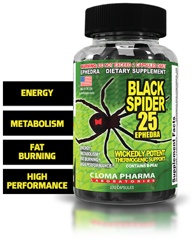 Cloma Pharma Black Spider Fat Burner Fat Burner 100 Capsule