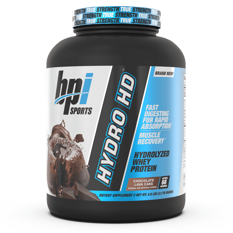 BPI Sports Hydro HD - 100% Hydrolyzed Whey Protein 4.8 lbs 68 Servings - Bodybuilding BD