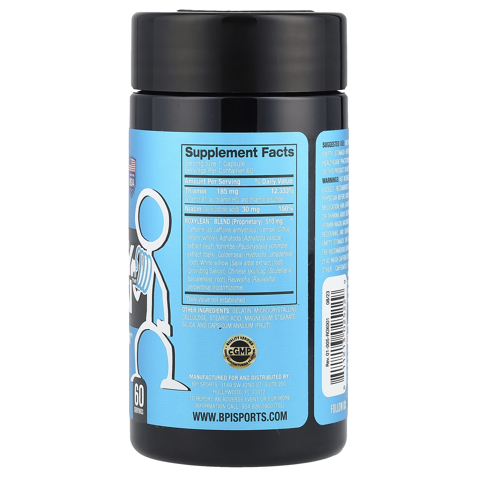 BPI Sports Roxylean Fat Burner 60 Capsules - Bodybuilding BD