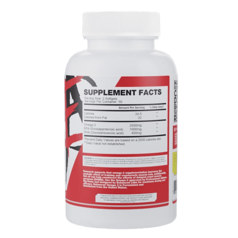 Enhanced Omega-3 Fish Oil, 100 Softgels - Bodybuilding BD