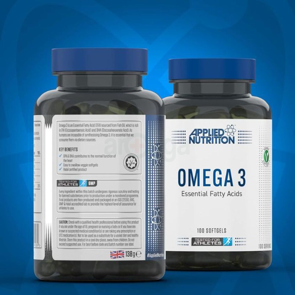 Applied Nutrition Omega-3, 100 Softgels