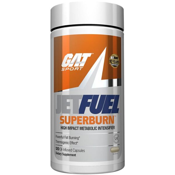 GAT Sport Jetfuel Superburn 120 Oil Infused Capsules - Bodybuilding BD