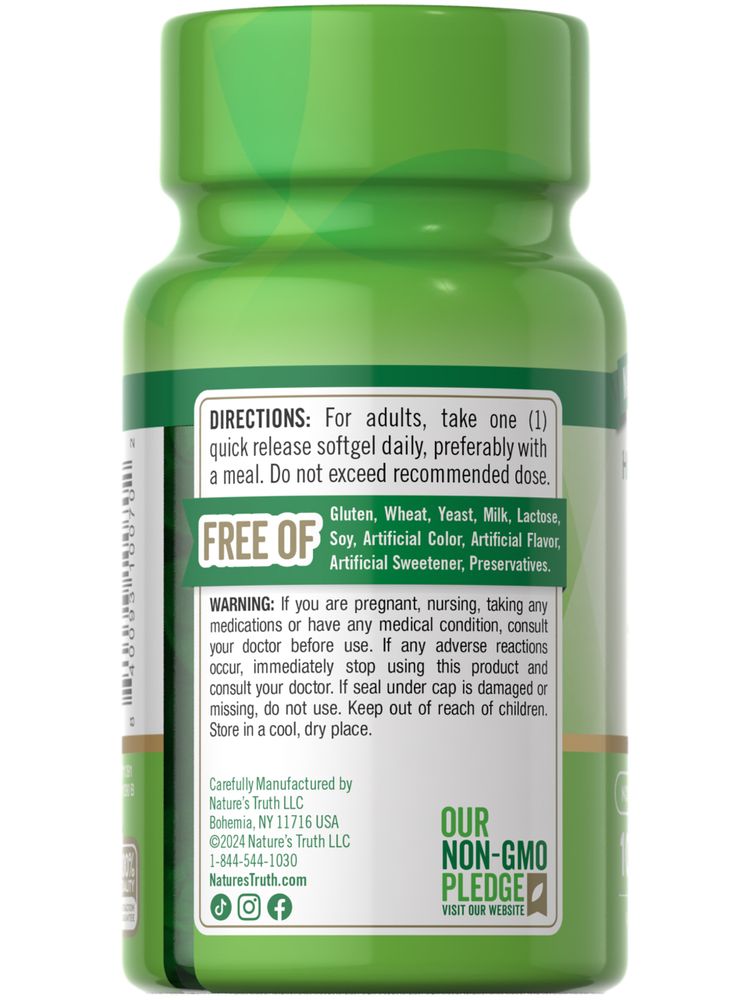 Nature’s Truth Vitamin D3 10,000 IU – 100 Softgels