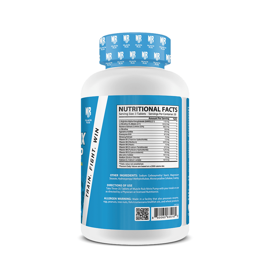 Muscle Rulz Nitrix Pump 90 Tablets Muscle Pumps - Bodybuilding BD