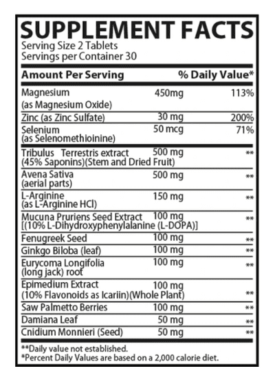 Muscle Rulz Testo Rulz 60 Tablets Enhance Performance, Support Energy - Bodybuilding BD