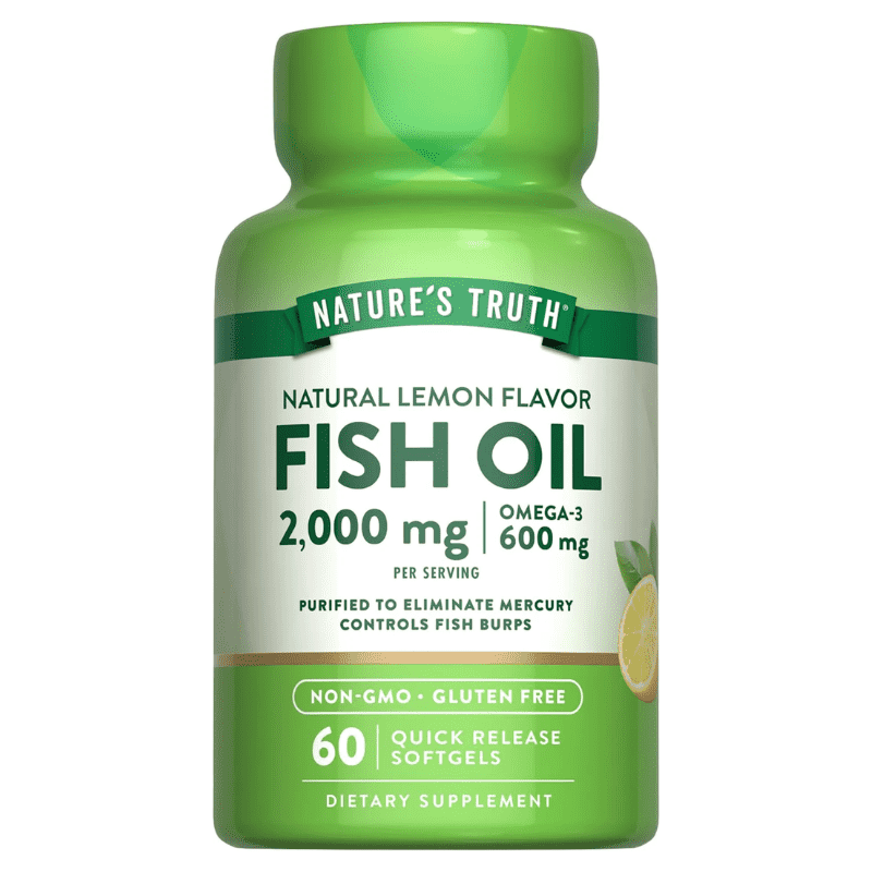 Nature’s Truth Omega-3 Fish Oil 2000mg, 60 Softgels - Bodybuilding BD