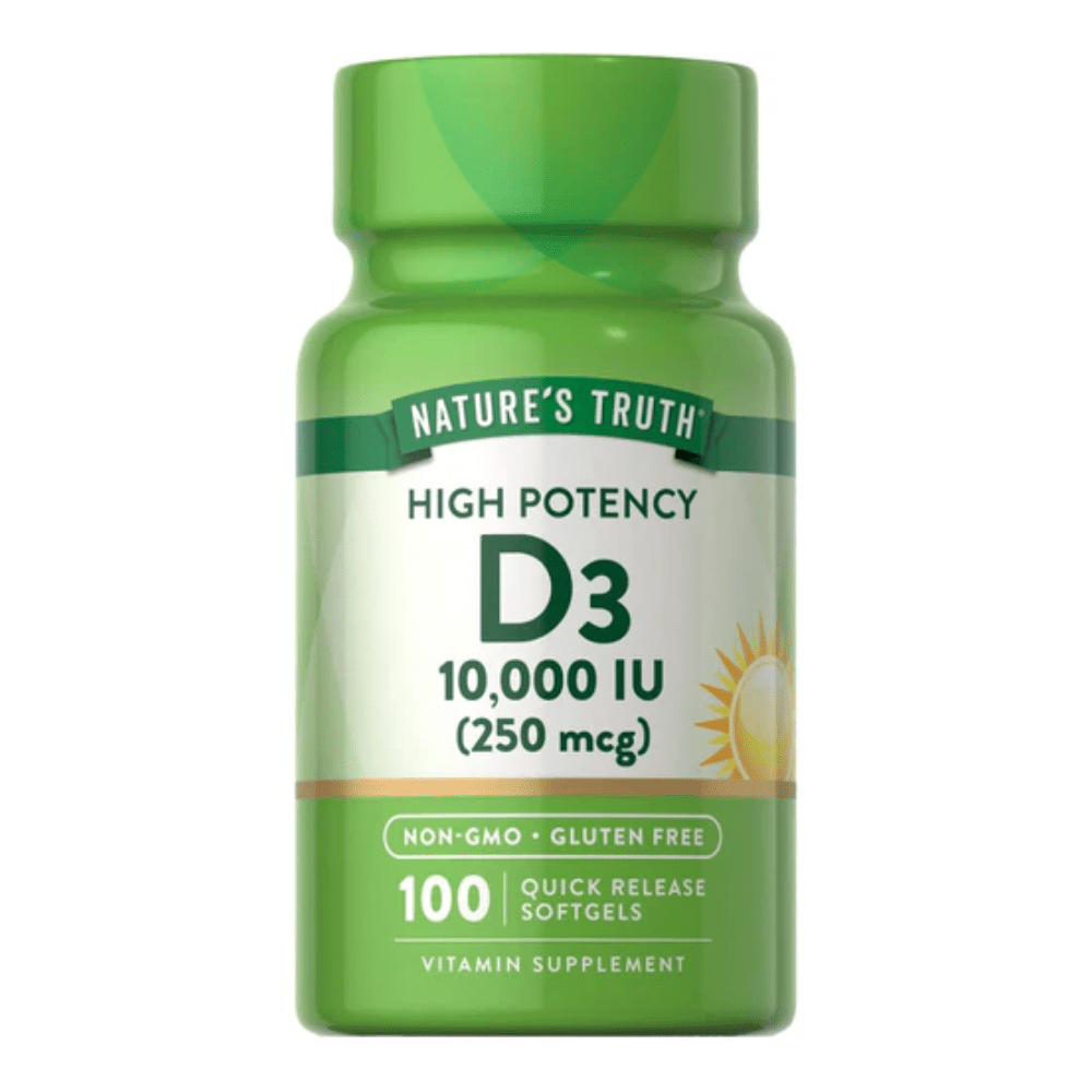 Nature’s Truth Vitamin D3 10,000 IU – 100 Softgels - Bodybuilding BD