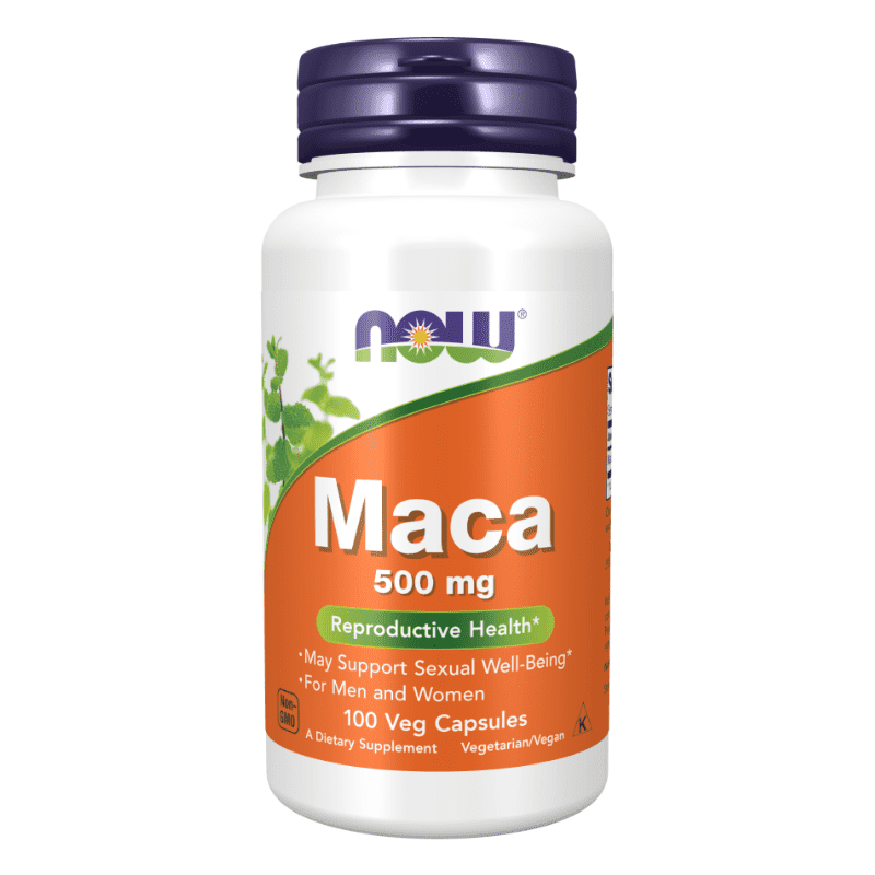 NOW Foods Maca 500 mg 100 Veg Capsules - Bodybuilding BD
