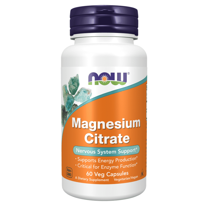 NOW Foods Magnesium Citrate 200mg 60 Tablets 20 Serving - Bodybuilding BD