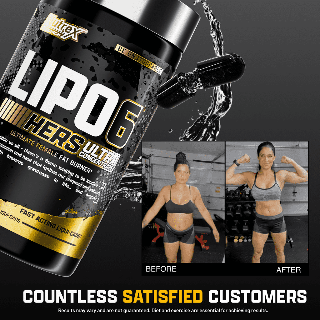 Nutrex Research Lipo-6 Black Hers Fat Burner 60 Capsules - Bodybuilding BD