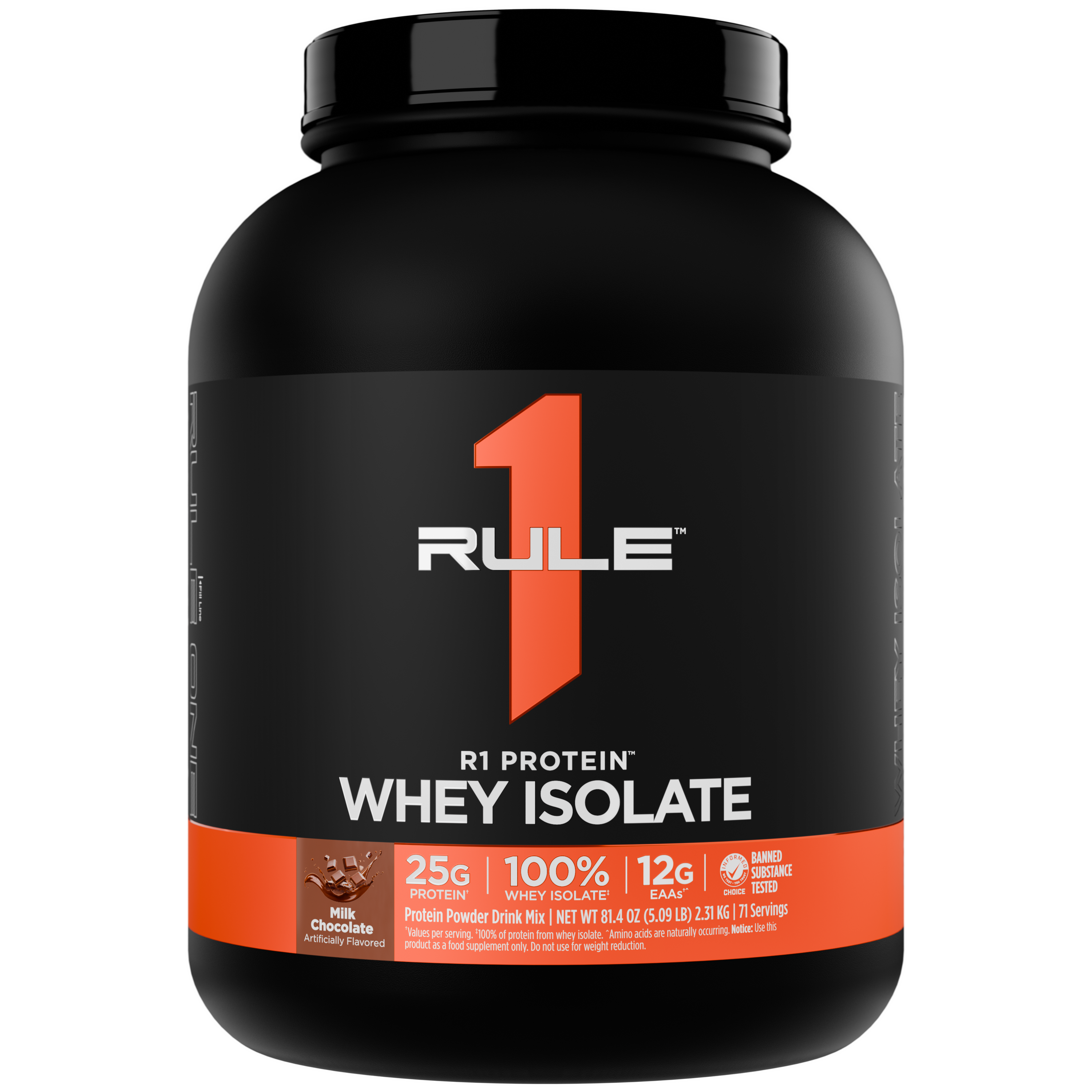 Rule1 R1 Protein Whey Isolate 5 LBS