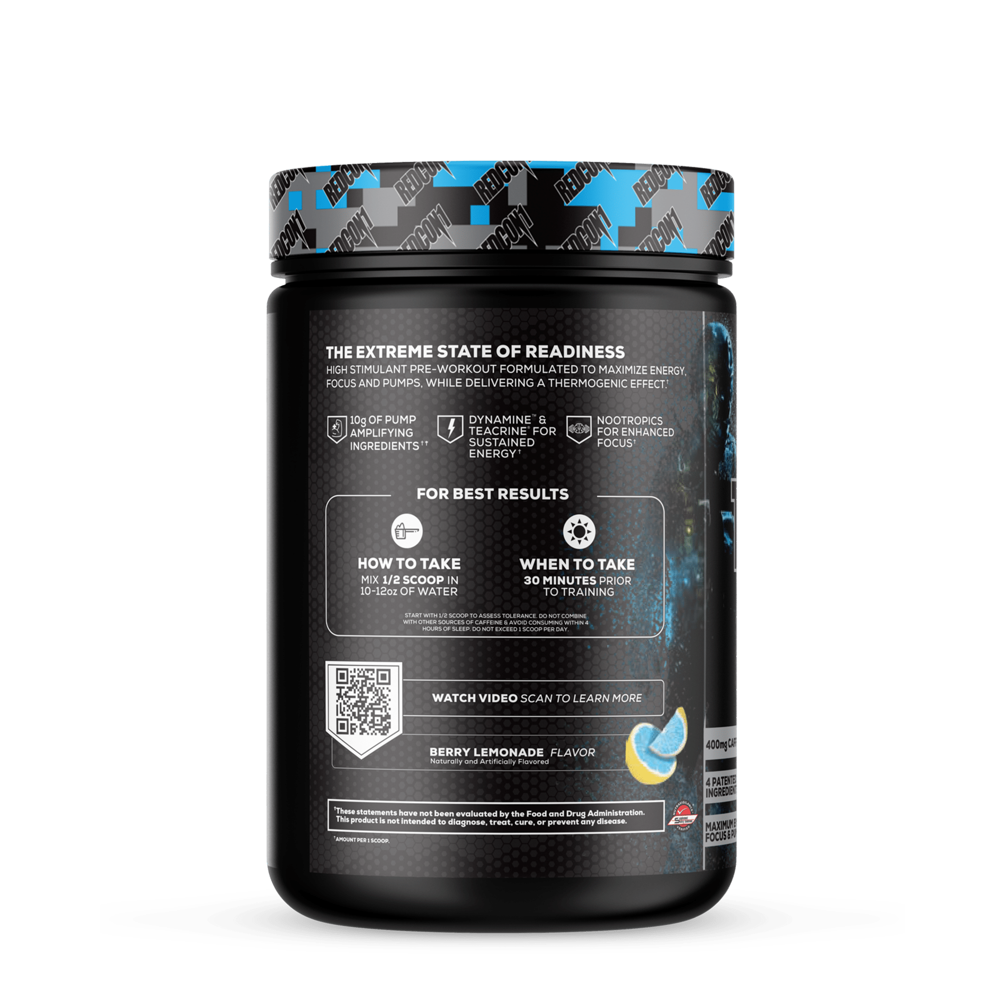 RedCon1 Total War Black Ops Pre - workout - Bodybuilding BD