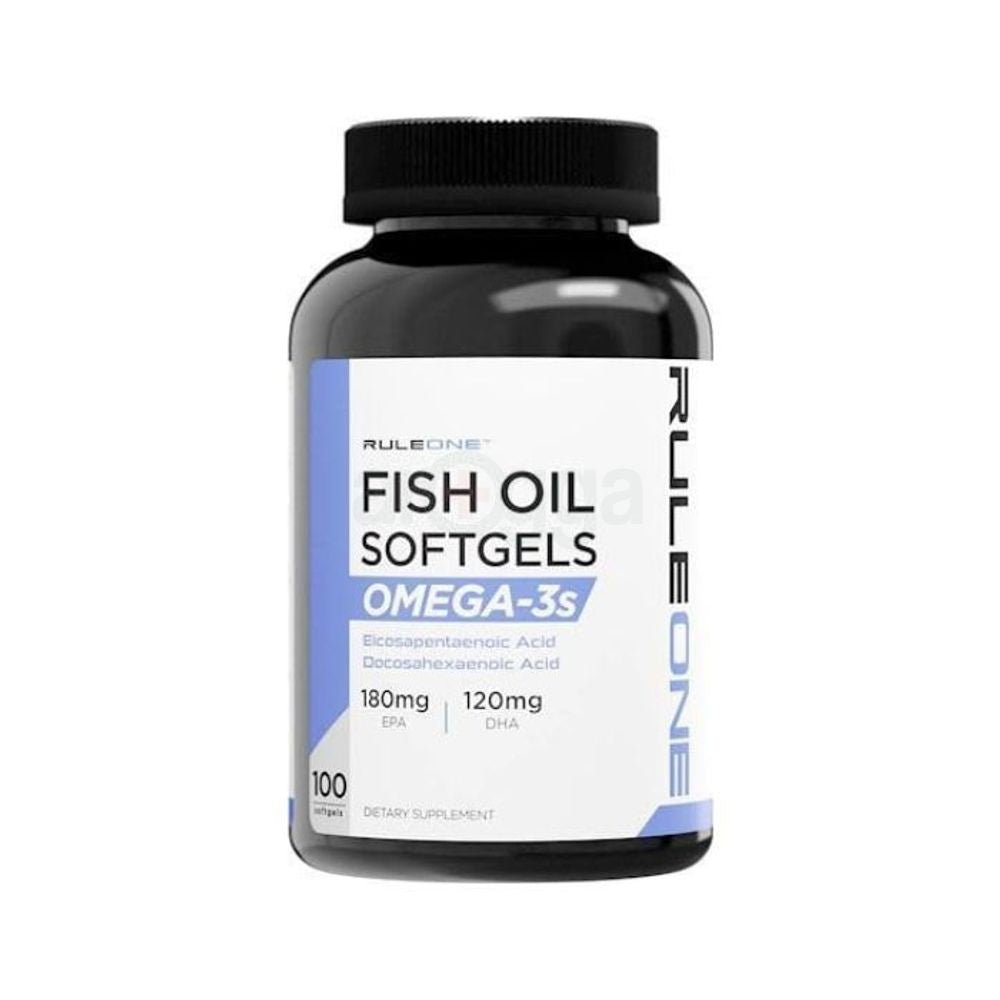 Rule1 Fish Oil Omega-3, 100 Softgels - Bodybuilding BD