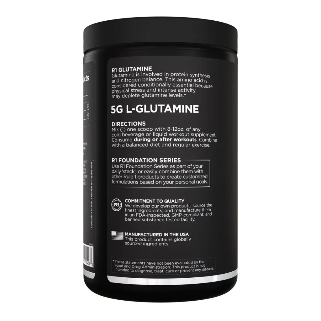 Rule1 Micronized Glutamine 75 Servings - Bodybuilding BD