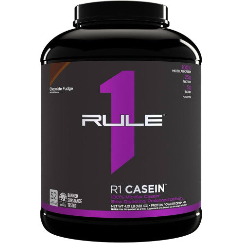 Rule1  R1 Casein Protein Chocolate Fudge 4 lbs